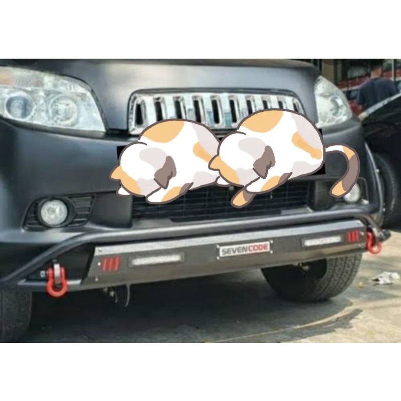 Tanduk depan front bumper guard rush/terios lama
