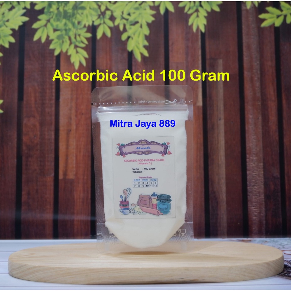 Ascorbic Acid Vitamin C / Ascorbic Acid Food Grade / Asam Askorbat / Vitamin C  Powder 100 Gram