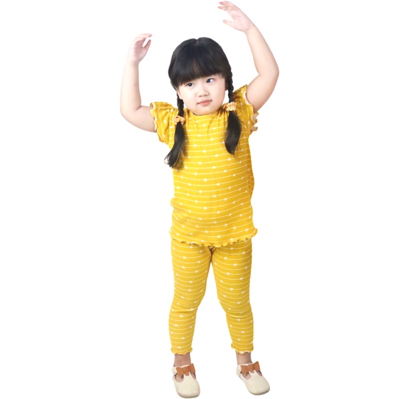 Keiko One Set / Setelan Anak Perempuan Usia 1 2 3 4 5 Tahun