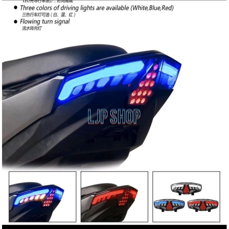 Stoplamp Honda Vario 125 / 150 LED Biru 3 IN 1 Lampu Stop Vario 2018 125/150-NEW Plus SEN