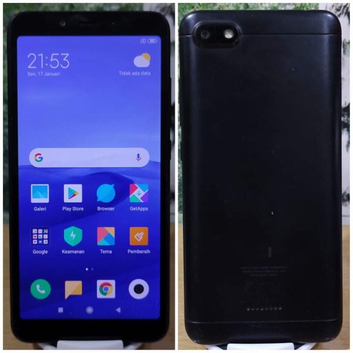 XIAOMI REDMI 6A RAM 216 FULLSET SIAP PAKAI NO MINUS