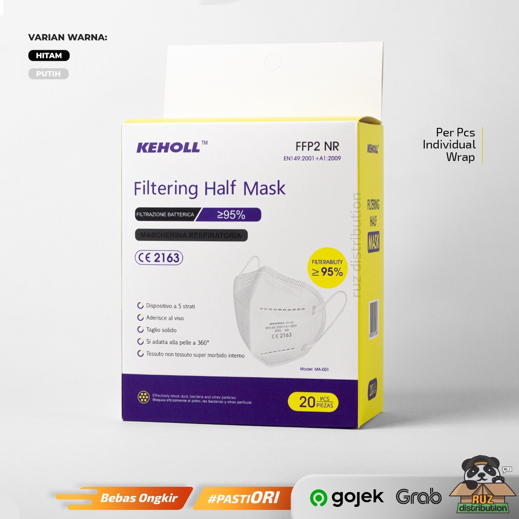 Masker KN95 20 pcs Keholl