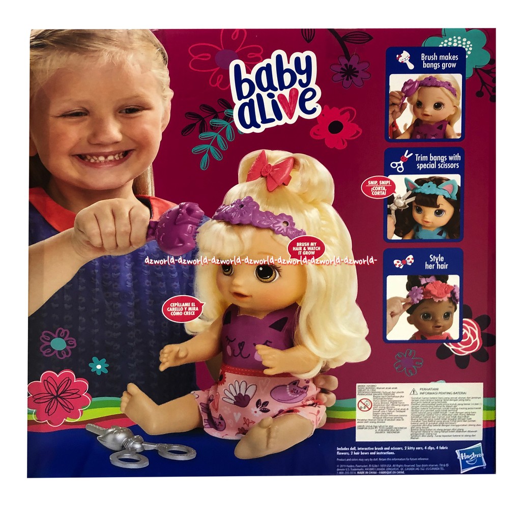 Baby Alive Snip N Style Baby Mainan Boneka BebyAlive Gunting Rambut