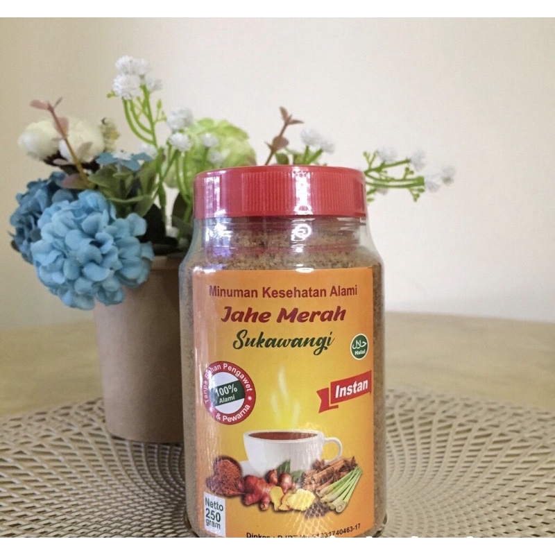 

Jahe Merah Sukawangi 250 gr Minuman Jahe Merah Sukawangi