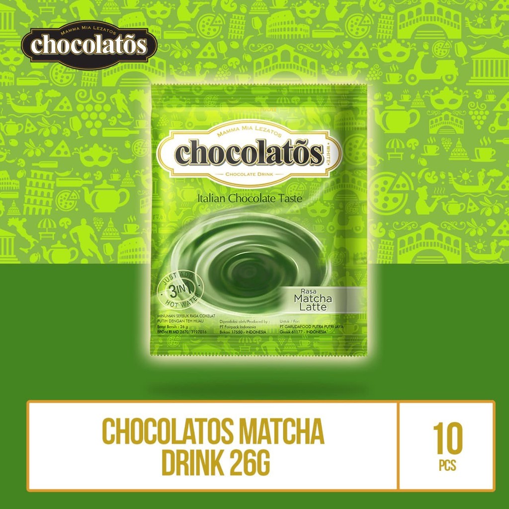 

PROMO CHOCOLATOS DRINK RASA MATCHA LATTE - 26GR (DACA5) TERMURAH