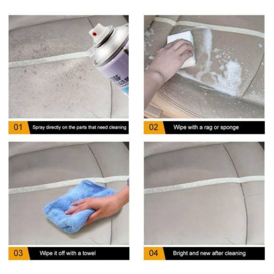 Pembersih Foam Cleaner Multi Purpose Interior Kulit Mobil Sofa Jok Sepatu