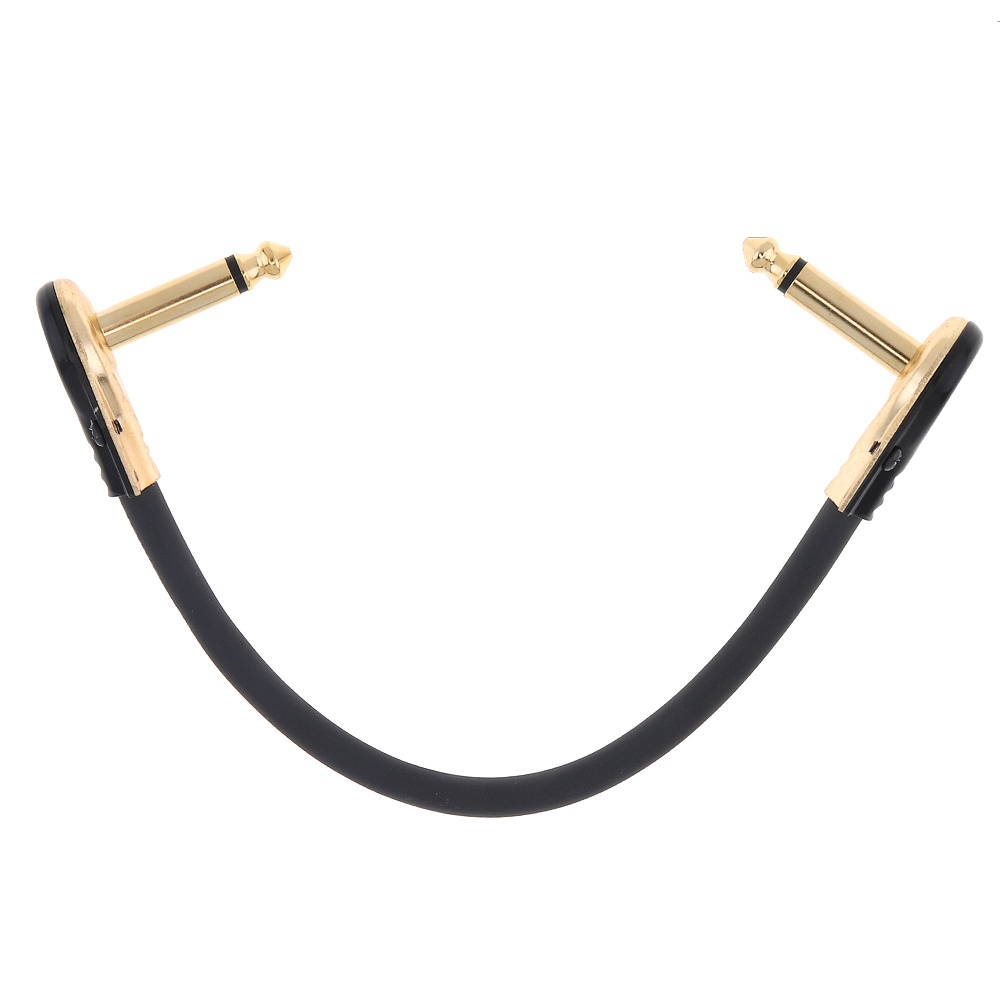 Kabel Pedal Efek Gitar Bahan PVC Warna Hitam Ukuran 6 Inci