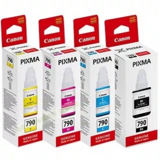 Jual Tinta Canon Gi 790 Black Cyan Magenta Yellow Original Shopee Indonesia