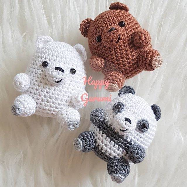 Amigurumi (Boneka Rajut) Baby We Bare Bears