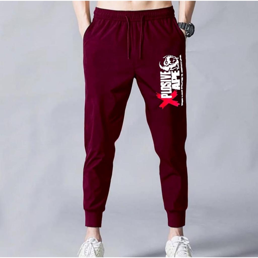 CELANA JOGGER PANJANG PRIA APE /CELANA SPORTY/CELANA KOREA