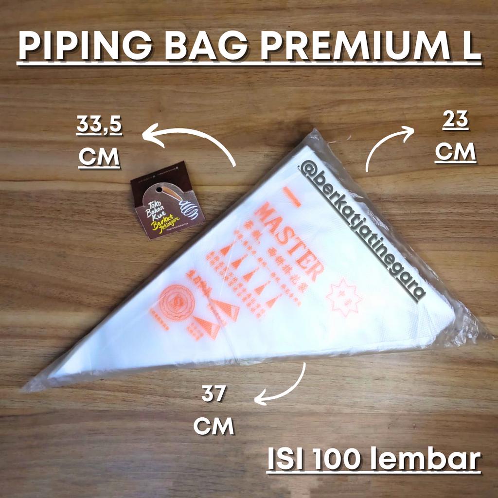 PLASTIK SEGITIGA / PIPING BAG PREMIUM LARGE / ISI 100 LEMBAR