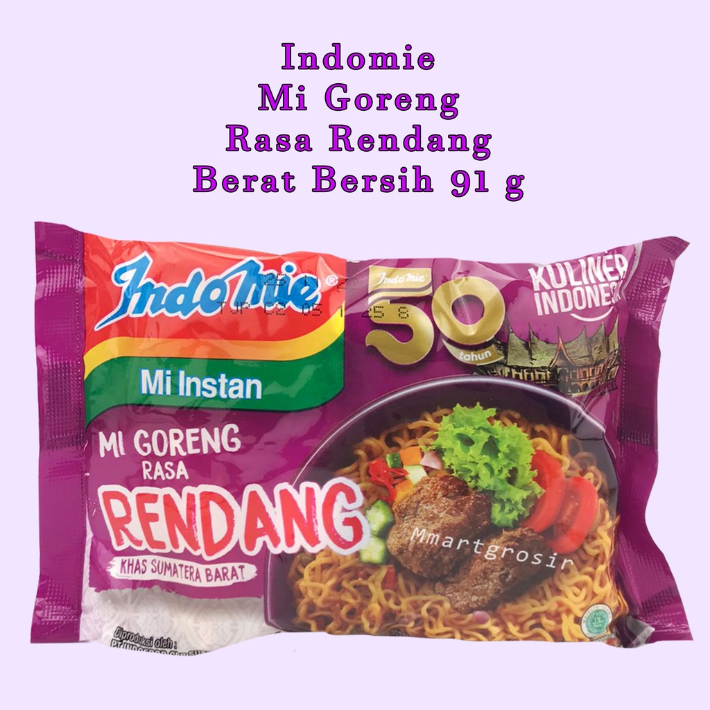 Jual Indomie Mie Instan Rasa Rendang 91 G Indonesia Shopee Indonesia