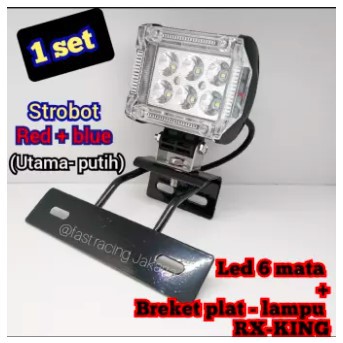 BAYAR DITEMPAT[COD]Terbaru BRACKET+ Lampu led 6 titik Variasi rx king vixion byson gl tiger MuraH