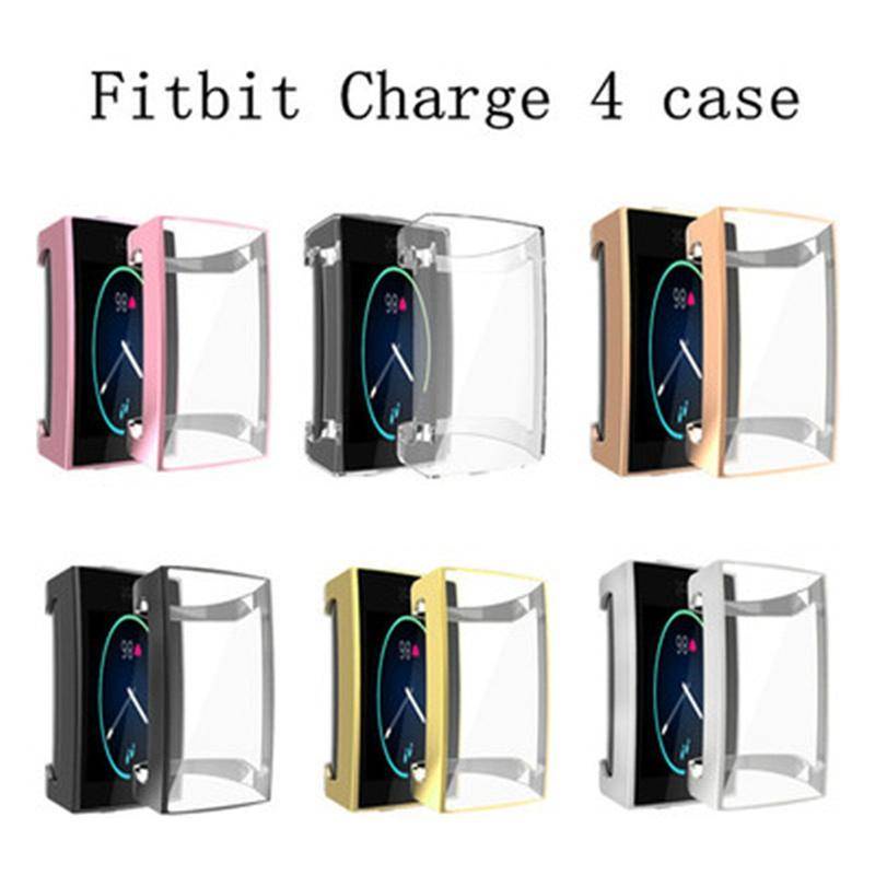 Case Pelindung Layar Smartwatch Bahan Silikon Tpu Bening Untuk Fitbit Charge 5 4 3 5 Charge 4 Charge 3