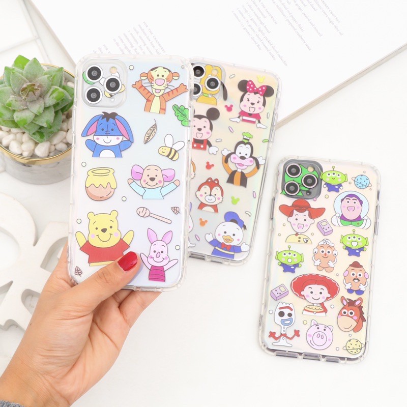 CARTOON CASE LASER CARD AIRPILLOW FOR OPPO REALME  A3s A1K A5s A12 A7 Reno 2F F11 F9 F7 F5