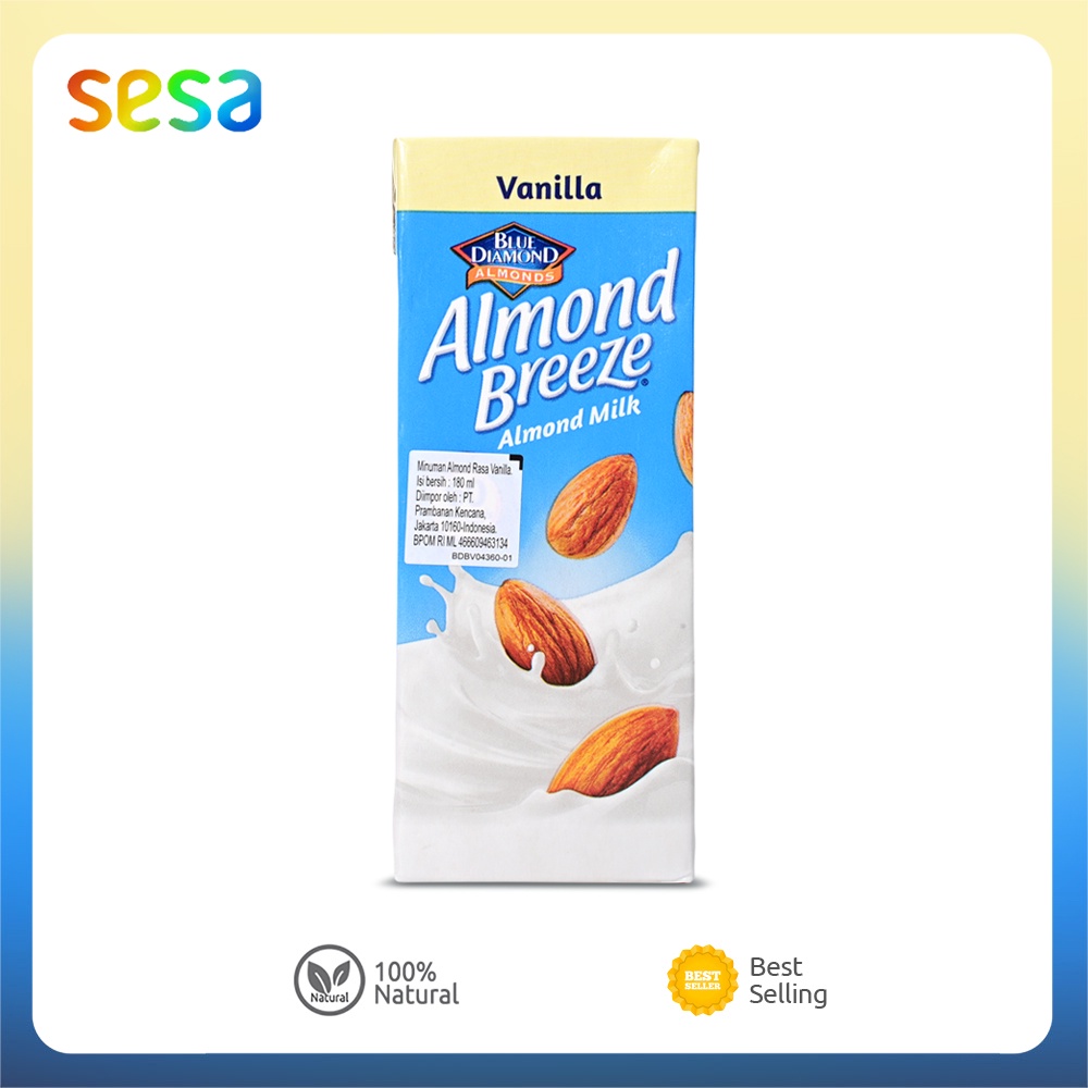 Blue Diamond Almond Breeze Milk Vanilla 180 ml (Almond Milk)