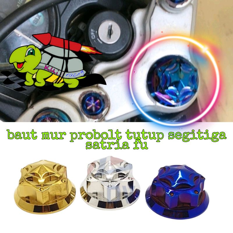 baut probolt mur komstir / tutup mur segita atas satria fu 150 barong / facelift / thailand / fu fi