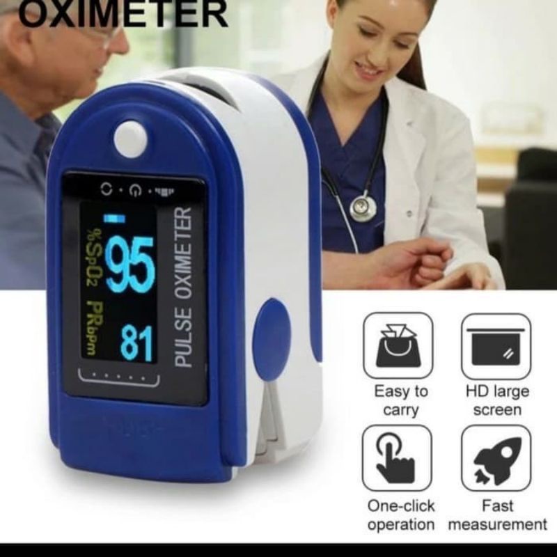 Fingertip pulse oxymeter Fingertip oximeter SpO2 LCD Full Colour