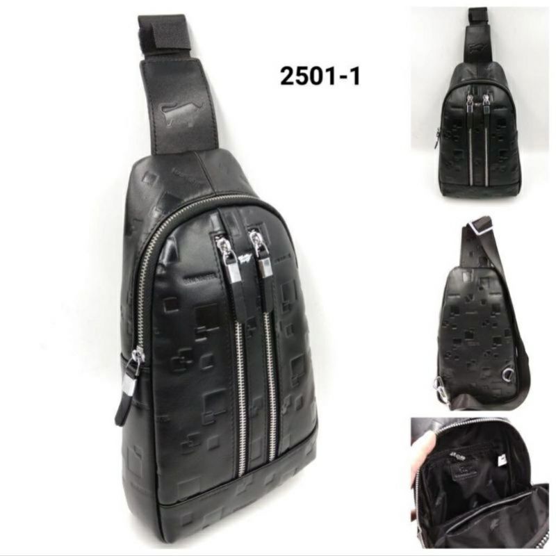 SLINGBAG KULIT ASLI BRAUN BUFFEL TAS SELEMPANG KULIT BRAUN BUFFEL