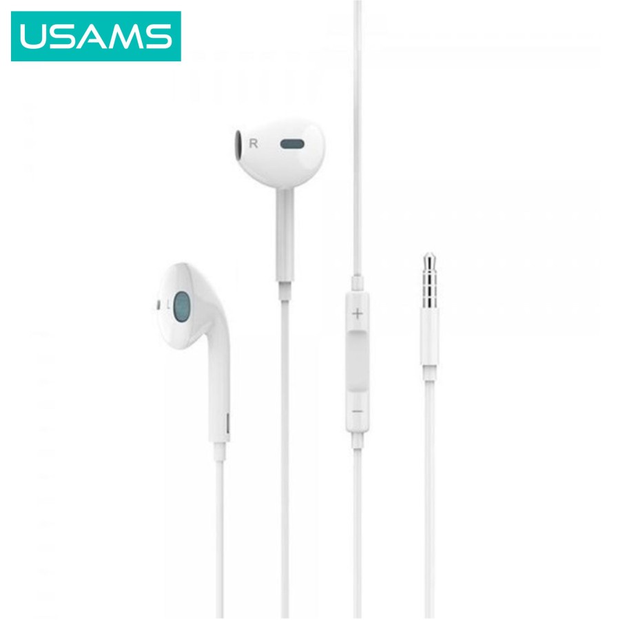 USAMS EP22 Earpods Jack Audio 3.5mm with Mic Headset Earphone
