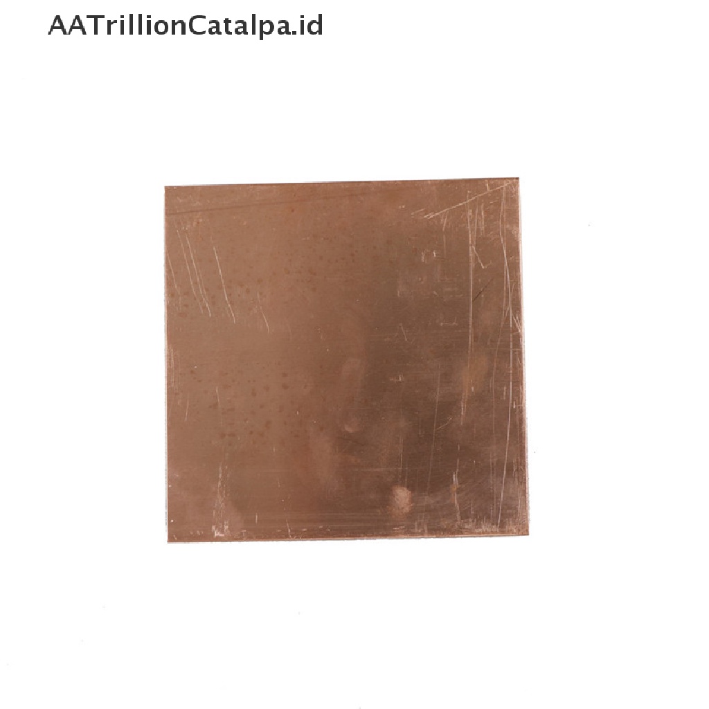 Aatrillioncatalpa Plat Tembaga Murni 99.9% Ukuran 100x100 X 1mm