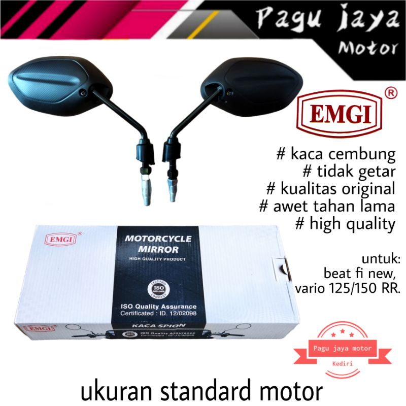 Kaca spion honda vario 125 fi kualitas istimewa emgi (1 set kiri kanan)