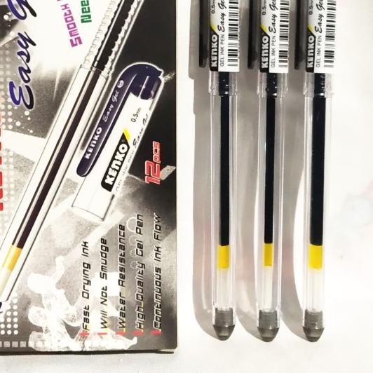 

♞ Pulpen Gel Kenko Easy Gel 0.5mm ( per Lusin ) ☀