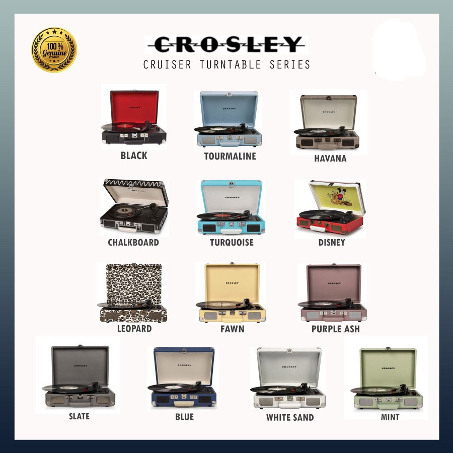 Crosley Cruiser Deluxe Vinyl Turntable