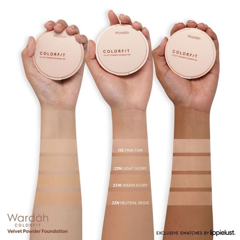 (REFILL) WARDAH Colorfit Velvet Powder Foundation - Bedak Padat Refill