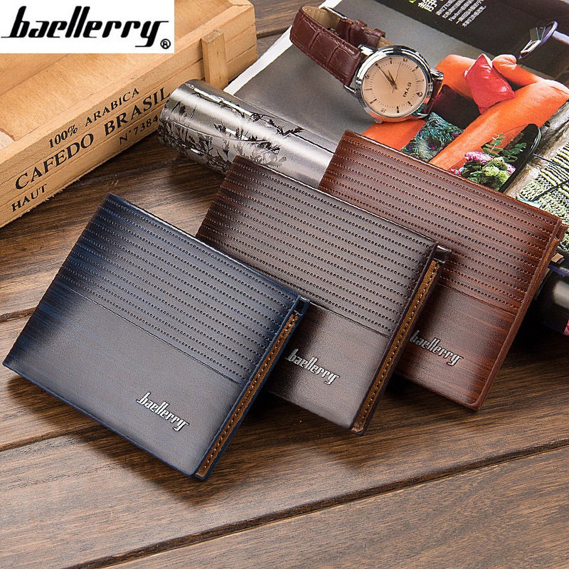 BAELLERRY DR002 Dompet Pria Bahan Kulit PU Leather Premium WATCHKITE WKOS