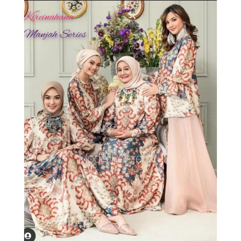 Manjah Series, Gamis/Tunik/Atasan Maxmara Lux by Kireinahana, Jahitan copy La Galigo wearing klamby