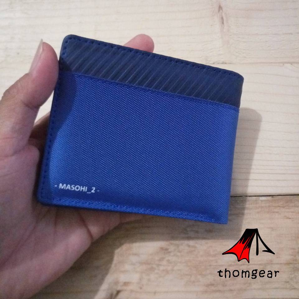 Thomgear Yamitala Dompet Lipat Resleting Outdoor Bahan Kanvas Dan Kulit Sintetis Berkualitas