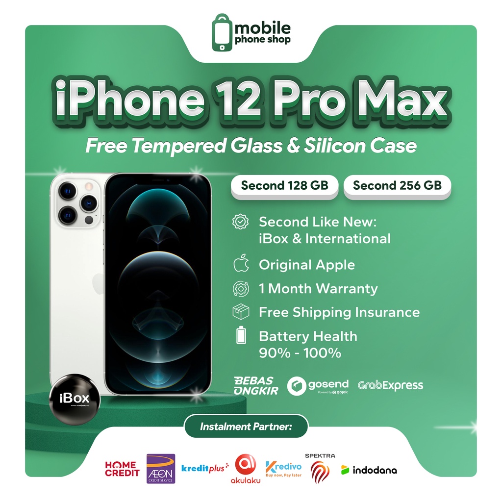 IPHONE 12 PRO MAX 128 256 GB - SECOND 99% LIKE NEW - IBOX / INTER