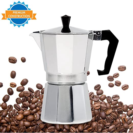 Moka Pot Coffee Maker - Moka Pot Espresso 1 cup, 3 cup, 6 cup, 9 cup