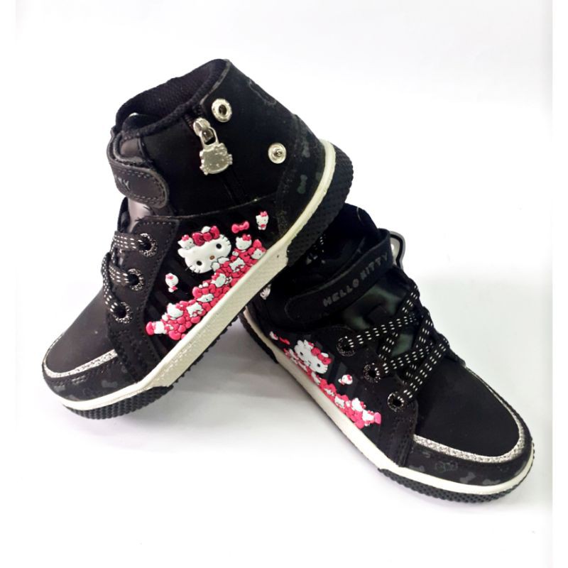 Sepatu ANDO Boot Anak - Sepatu Boot Tali - ANDO BOOT HAPPY HITAM