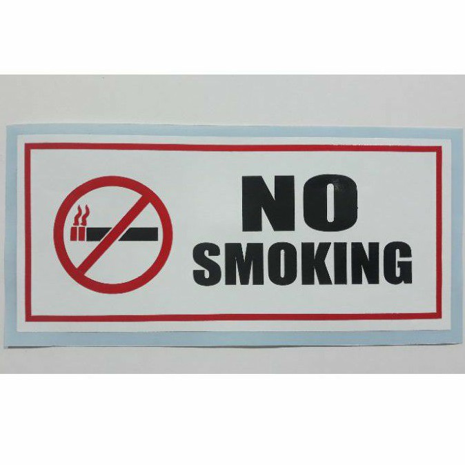 

stiker No Smoking bahan Oracal