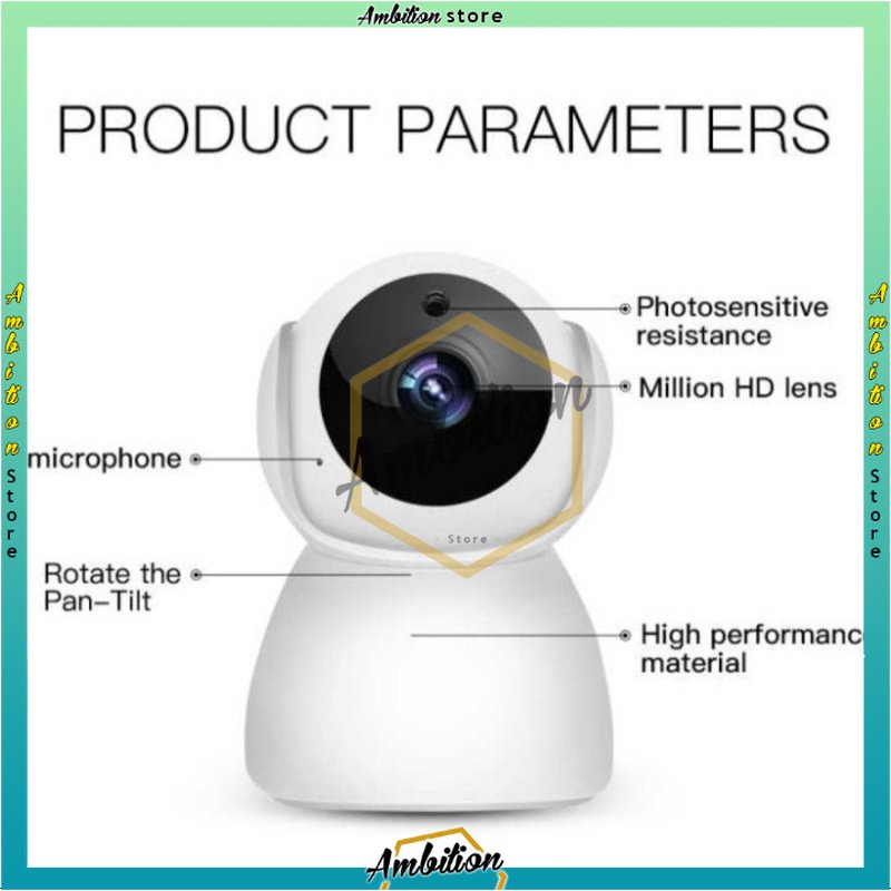 𝒯𝐸𝑅𝐵𝒜𝑅𝒰 𝐵𝐼𝒮𝒜 𝒞❤𝒟 - cam kamera cctv wireless IP Camera 1080P CCTV Snowman V380 pro wifi IP CAMERA CCTV SNOWMAN V380