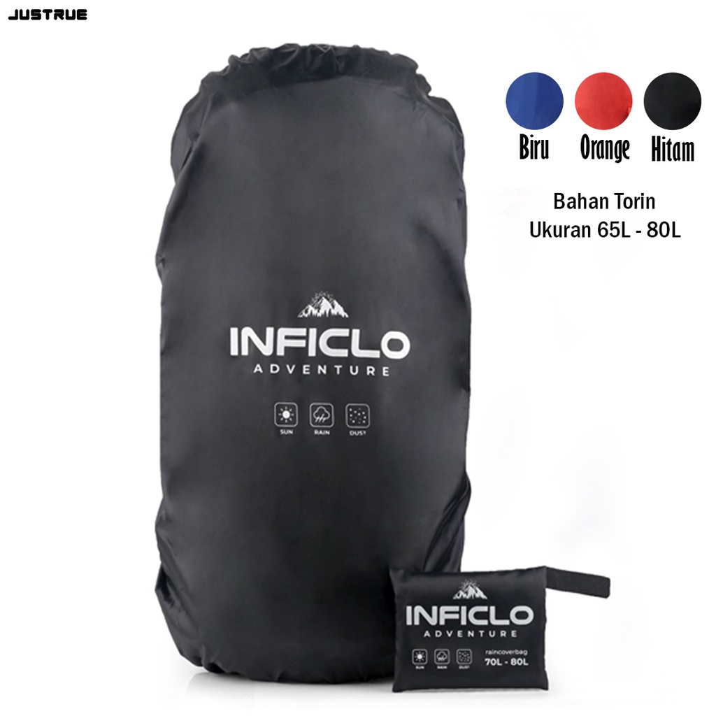 Rain Cover Tas Gunung 60 Liter 70L 80L Raincoat Tas Carrier 265