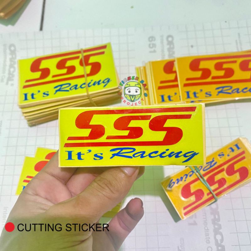 Sticker sss racing stiker motor sss cutting sticker ready stock semua produk stickerbae