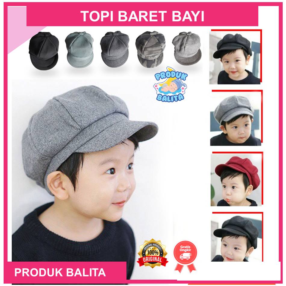 Topi Baret Anak Topi Apolo Anak Bayi Laki-Laki Perempuan Murah