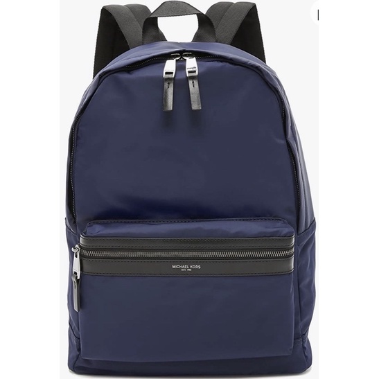 Tas Ransel Michael Kors Kent Nylon Backpack Jacquard Indigo ORIGINAL