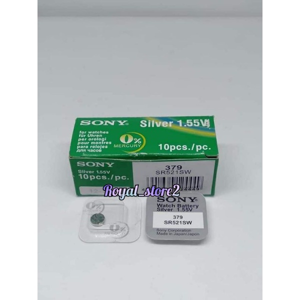 Baterai Jam Tangan Sony 521, Baterai Jam 379/SR521SW Sony PB Original