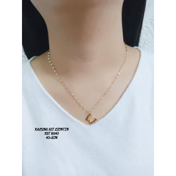 KALUNG TITANIUM WANITA MODEL TERBARU KALUNG LIOTIN UNIK