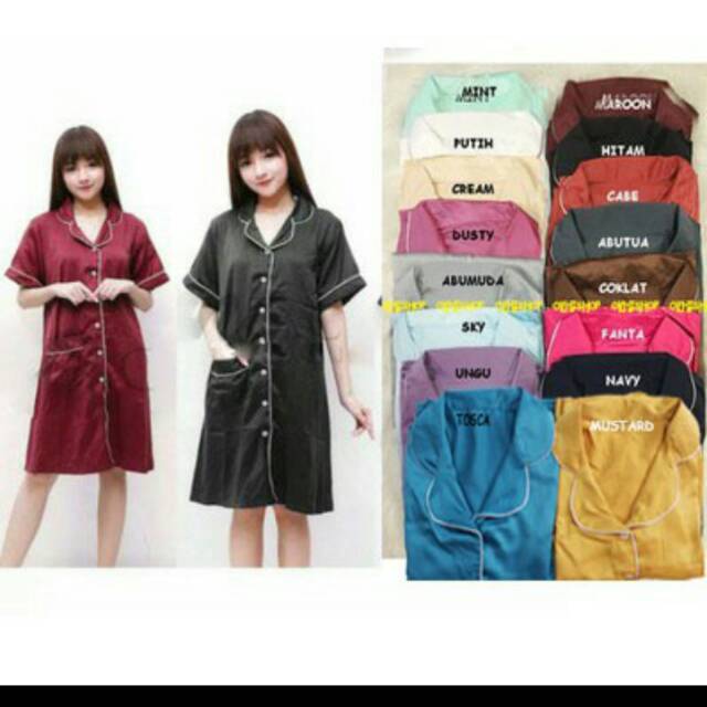 Daster piyama satin