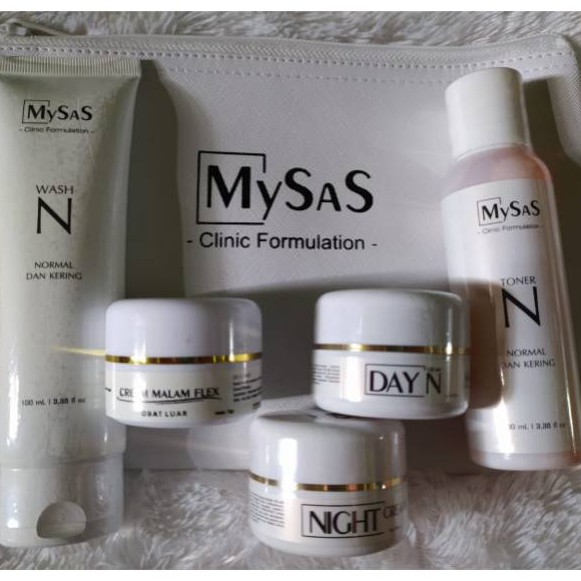 ORIGINL MySAS PAKET FLEK⁣ isi 5pcs/Mysas Skincare/MySas Paket Flek Normal/Cream Pemutih Wajah Mysas 