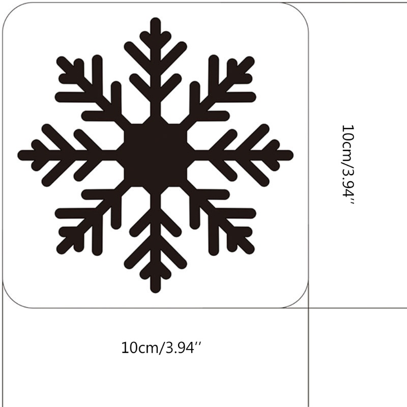 22pcs Template Stensil Menggambar Lukisan Natal Untuk Dekorasi Ruang Kelas