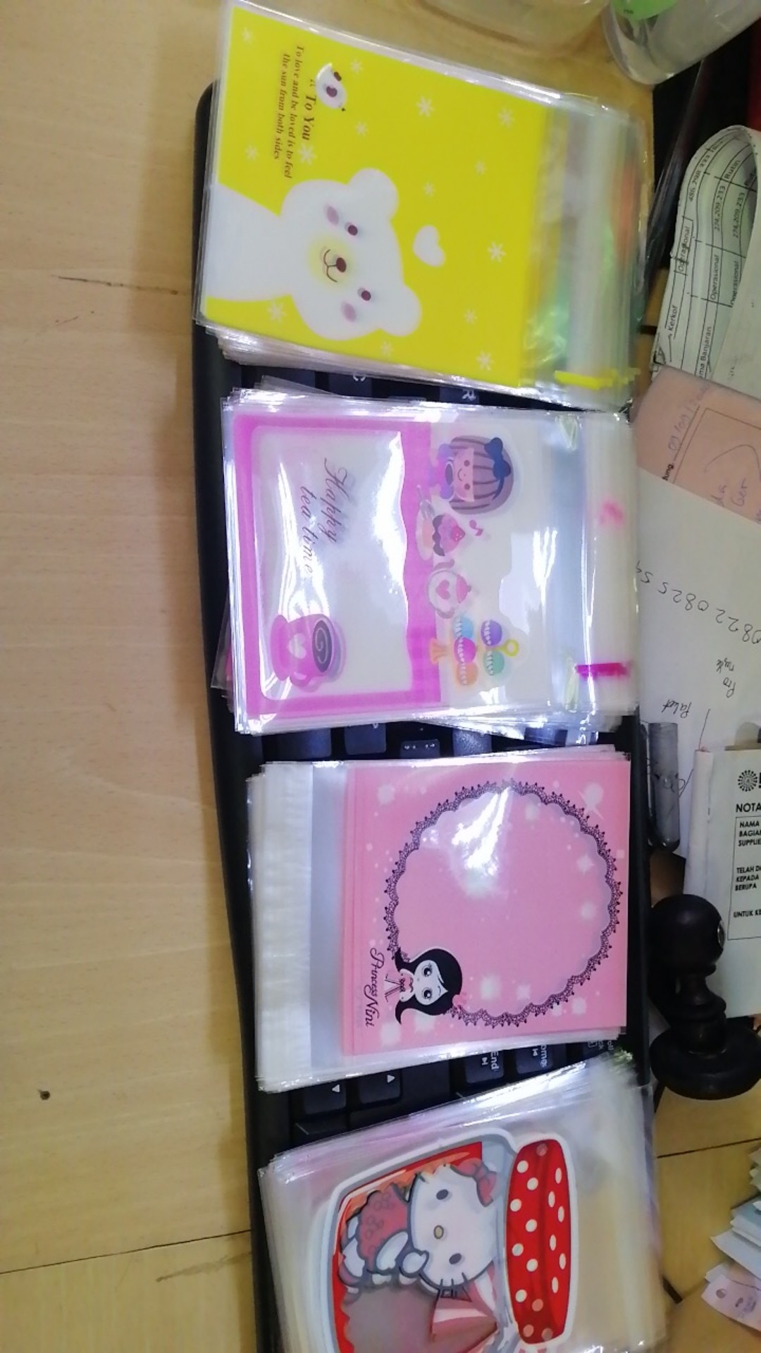 Kantong Plastik Kue Cake Cookies Bag Fancy Candy Permen Opp Motif New Terlengkap Termurah 10x10