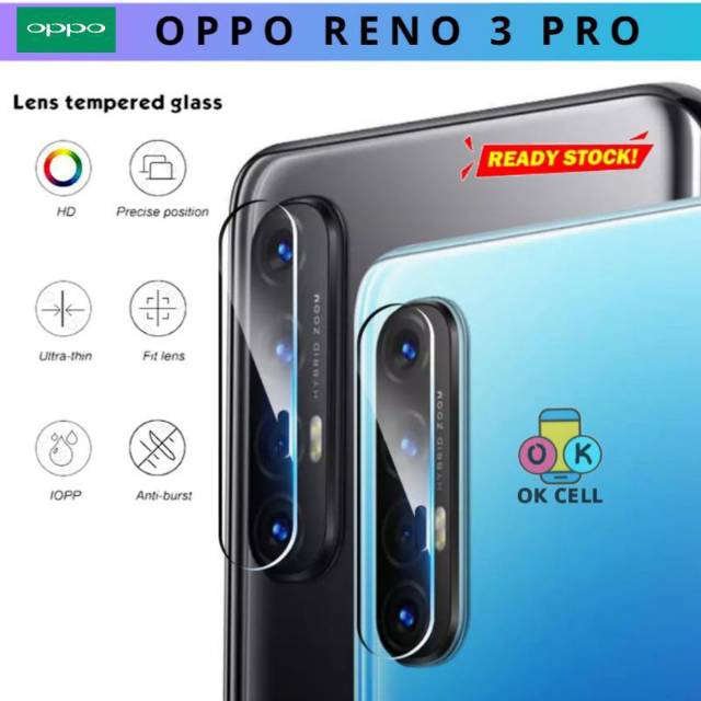 OPPO RENO 3 PRO Tempered Glass Camera Lens - TG Anti Gores Kamera OPPO Reno 3Pro Pelindung Kamera