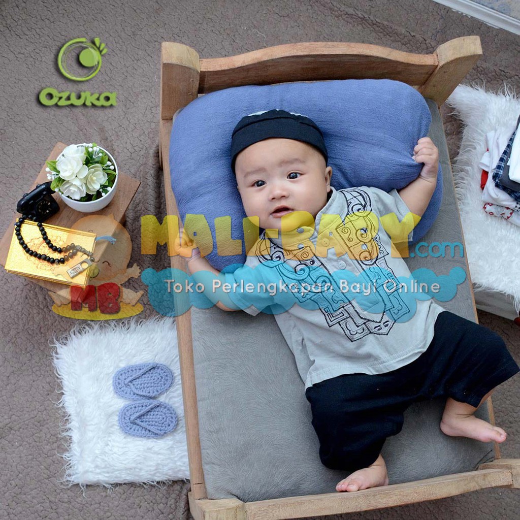 Romper Jumper Koko Bayi Baju Muslim Bayi Laki Laki Ozuka Warna