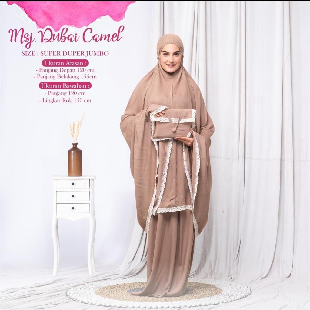 Mukena Dubai Renda Bahan Rayon Premium/Harga Grosir/Bisa COD/Alesya